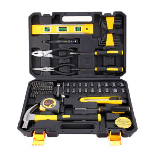 78PCS Hand Tool Set in yellow color  in blow case