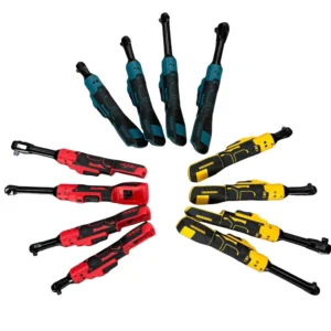 1/2 Portable Cordless Electric Ratchet Wrench 3/8 Brushless Right Angle Battery Power Gear Wrench High Torque Ratchet Handle