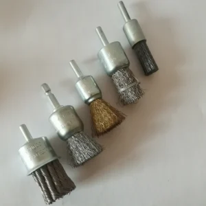 1” Wire Knot End Brush Stainless Steel for Grinder Drill High Speed 20000 Rpm Brass Wire Polishing End Brush