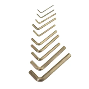 1.5Mm Hex Key Wrench L Type Aluming Bronze Material Non Sparking Hex Key Wrench
