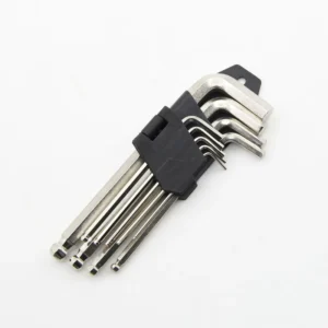 1.5mm 2mm 2.5mm 3mm 4mm 5mm 6mm 8mm 10mm 9Pcs Hexagonal Spanner Car Repair Tools Metric Allen Wrench Ball Head Hex Key Set