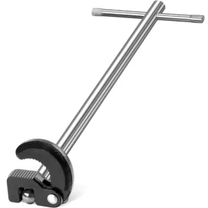 10″ Adjustable Basin Wrench for Sink Faucet DIY Grade Carbon Steel Customizable 3 8” 1 1 4” for Tight Spaces OEM