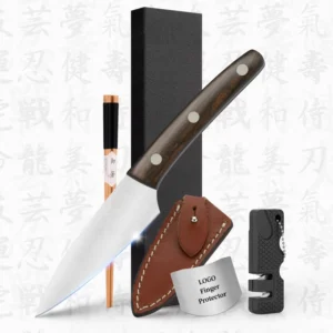 10% Off Custom Logo Full Tang 3 Inch Knifes Survival Knife Hunting Outdoor Camping Knives with Leather Sheath