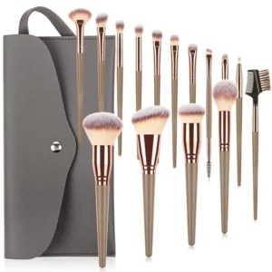10 PCS Makeup Brushes Private Label Champagne Gold Eye Eyeshadow Foundation Double Head Makeup Brush Set