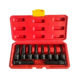 10 Piece Fractional Broken Head Screw Extractor Destruction Tool Sleeve Manual Combination Set Group Set H