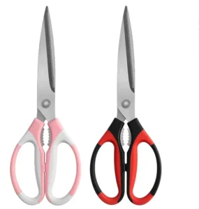 10 inch Korean style Eco Friendly Barbecue Cutting Multi functional Kitchen Scissors PP+TPR Handle Stainless Steel Blade