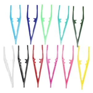 10.5cm Colorful PS Plastic Tweezers 105mm Plastic Clip