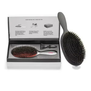 100% Natural Hard Boar Bristle AirBag Paddle HairBrush Anti static Style Scalp Massage Hair Care Brush