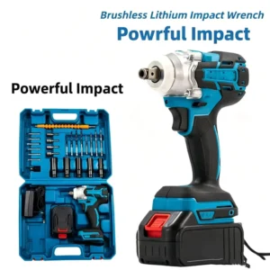 1000Nm Brushless Cordless Impact Wrench High Torque Automotive Power Tool