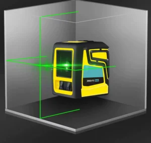 100FT 2 Lines Laser Level Self Leveling Horizontal and Vertical Cross Green Laser Beam Line Level Tool LS-T3G