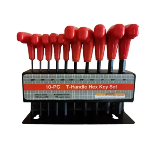 10PC Metric T Handle Hex Key Set