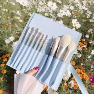 10PCS Soft Bristled Makeup Brushes Morandi Color Portable Makeup Brush Set Novice Beginners Advanced Full Set of Makeup Tools