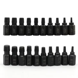 10Pcs Screw Extractor Kit Alloy Steel Damaged Screw Remover Metal Set Easy Out Drill Bits Bolt Stud Multi Spline Screw Extractor