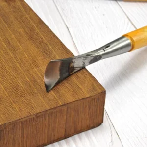 10mm Flat Chisel Wood Carving Chisel 45# Steel Yellow Sandalwood Handle