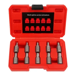 10pc Screw Extractor Set of Damaged Screw Broken Bolt Set