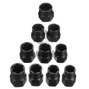 10pcs Set Damaged Bolts Nuts Screws Remover Extractor Tools Set Anti rust Threading Tool Kit for Car Hub Healthcare Applications