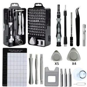 115-in-1 Multi-Functional Screwdriver Kit Hardware Tools for Watch PC Mobile Phone Disassembly & Repair Factory Direct