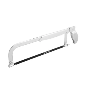 12 Inch Adjustable and Scalable Saw Bow Hacksaw Hand Saw with Non Slip Frame Movable 60# Carbon Steel