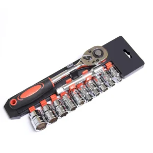 12 PCs Heavy Duty Carbon Steel 1 2 1 4″ Ratchet Wrench Set Multipurpose Socket Spanner Car Repairing Tools Torque Wrench Set