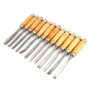 12 Piece Set Wood Carving Hand Chisel Tool Carving Tools Woodworking Professional Gouges With Carrying Bag