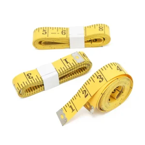 120 Inches/300cm Soft Tape Measure Pocket Measuring Tape for Sewing Tailor Cloth Body Measurement Yellow Black White