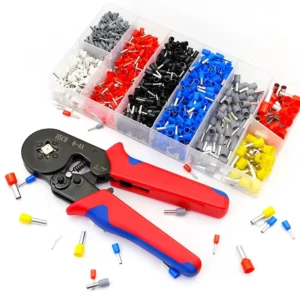 1200PCS 23 7AWG HSC8 6 4A Self Adjustable Cable Wire Crimper Crimping Tool Plier Set Cord End Bootlace Ferrules Terminals Kit