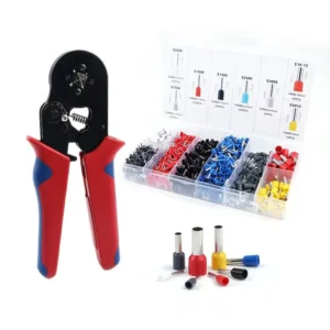 1200PCS Steel Cable Connector Wire Crimping Tool Kit with Pre Insulated Cord End Wire Terminals OEM Customizable