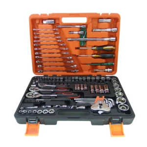 121 Piece Auto Repair Tool Set Carbon Steel Socket Wrench Combination Tool Customizable Hand Tools for Car Repair