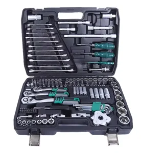 121-Piece Automotive & Mechanical Repair Socket Ratchet Wrench Set with 1 Year Warranty and Customized OEM Hard Case