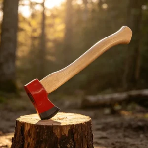 1250G Mini Axe Multi purpose Splitting Wood Chopping Outdoor Camping Axe with Hickory Wooden Handle for Cutting Wood