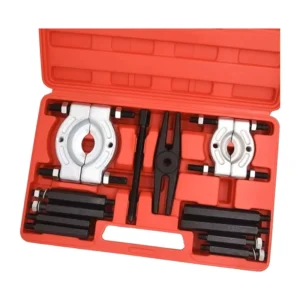 12pcs Bearing Puller Gear Puller Set Wheel Bearing Removal Tool Wheel Hub Axle Puller Set 2″ and 3″ Bearing Separator Jaws