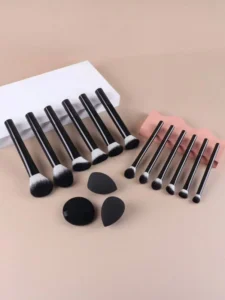 13 Pcs Black Makeup Brushes Set Luxury Professional Brush Beauty Artists Custom Private Label High Quality