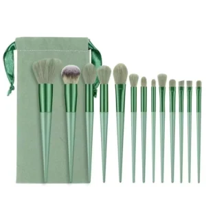 13 piece Synthetic Fiber Makeup Brush Set Soft Bristles for Beginners Suitable for Loose Powder Makeup Brush Set