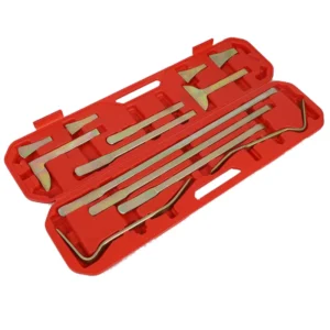 13pc Car Body Panel Repair Tool Set with Beating Hammers, Dolly Pry Bars, Leveraging and Separating Tools