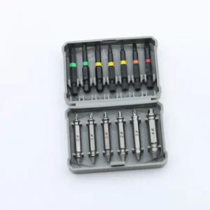 13pc DIY Grade Broken Screw Bolt Extractor Remover Set 2 Head Drill 0#-4# Spiral Flute Driver Bits OEM Customization Supported