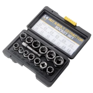 14 Piece Nut Bolt Extractor Socket Set Bolt Hex Screw Tool Nut and Bolt Extractor