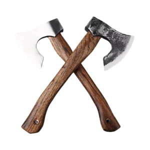 14.5” Wood Hatchet Axe for Camping with Sheath for Chopping Wood Gardening