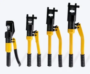 16 300mm Hydraulic Crimper 16 Ton Hydraulic Wire Crimper YQK 300 Battery Cable Lug Terminal Crimping Tool with 11 Dies