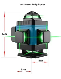 16 Lines Industrial Grade Wall Floor Leveling Infrared Green Laser Level Electronic Self Leveling High Precision Outdoor Use