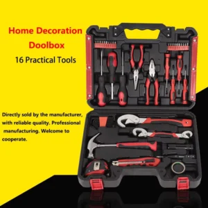16pcs Home Use Multi-Function Hand Tools Kit with Hard Case OEM/ODM Customization for Auto-Repair & Gift