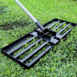 17*10in 30*10in 45*10inch Large Size Manual Steel Lawn Levelling Rakes Tool Landscape Metal Handle Levelawn Tool for Golf