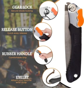 17 Inch Professional Garden Hand Pull Pruning Saw SK5 Folding Hand Saw