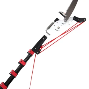 18 Foot Telescopic Pole Tree Trimmer Long Handle Adjustable Pruner with Saw for Garden Tree Branch