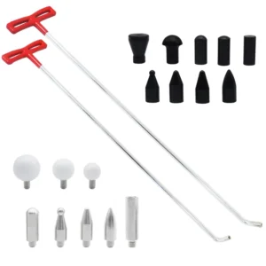19 piece Set AI PDR Car Dent Repair Tool Repair Rod Crowbar Traceless Paint free Dent Repair Kit
