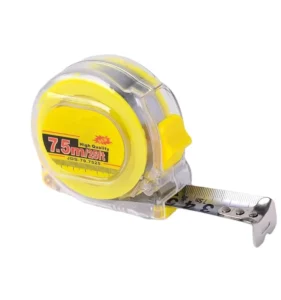 1m 2m 3m 5m 7.5m 8m 10m OEM Measure Tape Meter Inch Steel Measure Tape 0.12mm Blade PC Transparent Cover Waterproof Tape
