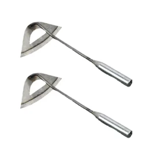 2 Pack Garden Hoe Sharp Durable Garden Weeding Tools Hardened Hollow Hoe for Backyard Loosening Farm Planting Weeding