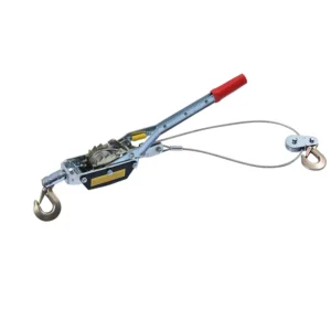 2 T Steel Wire Rope Cable Gear Winch Mini Rigging Tightener Manual Ratchet Winch Vehicle Rigging Power Puller with Double Hook