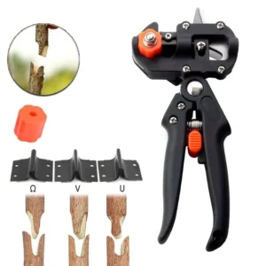 2 in 1 Ambidextrous Garden Pruning Grafting Knife Tools Plant Seedlings Branch Vine Fruit Tree Cutting Pruner Tool With Scissors