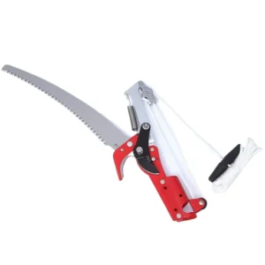 2 in 1 Telescopic Garden Lopper Tree Pruner Cutter Extendable Branch Cutter Saw With Detachable Saw Rope Pulley