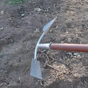 2 in 1 Trenching Weeding Plow Hoe Dual Head Cultivator for Farming Gardening and Land Clearing